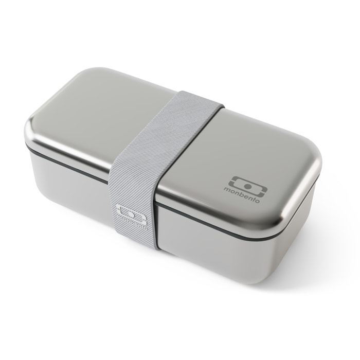 Lunch box en métal micro-ondable Sense Gris Coton 700ml