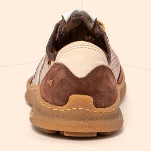 Zapatos N5435C MULTI MATERIAL CHOCOLATE/OROEL color Chocolate