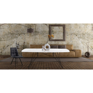 Tomasucci Table/bureau SPILLO en marbre blanc
