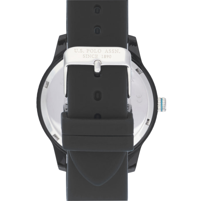 Orologio U.S. Polo Assn. In silicone nero