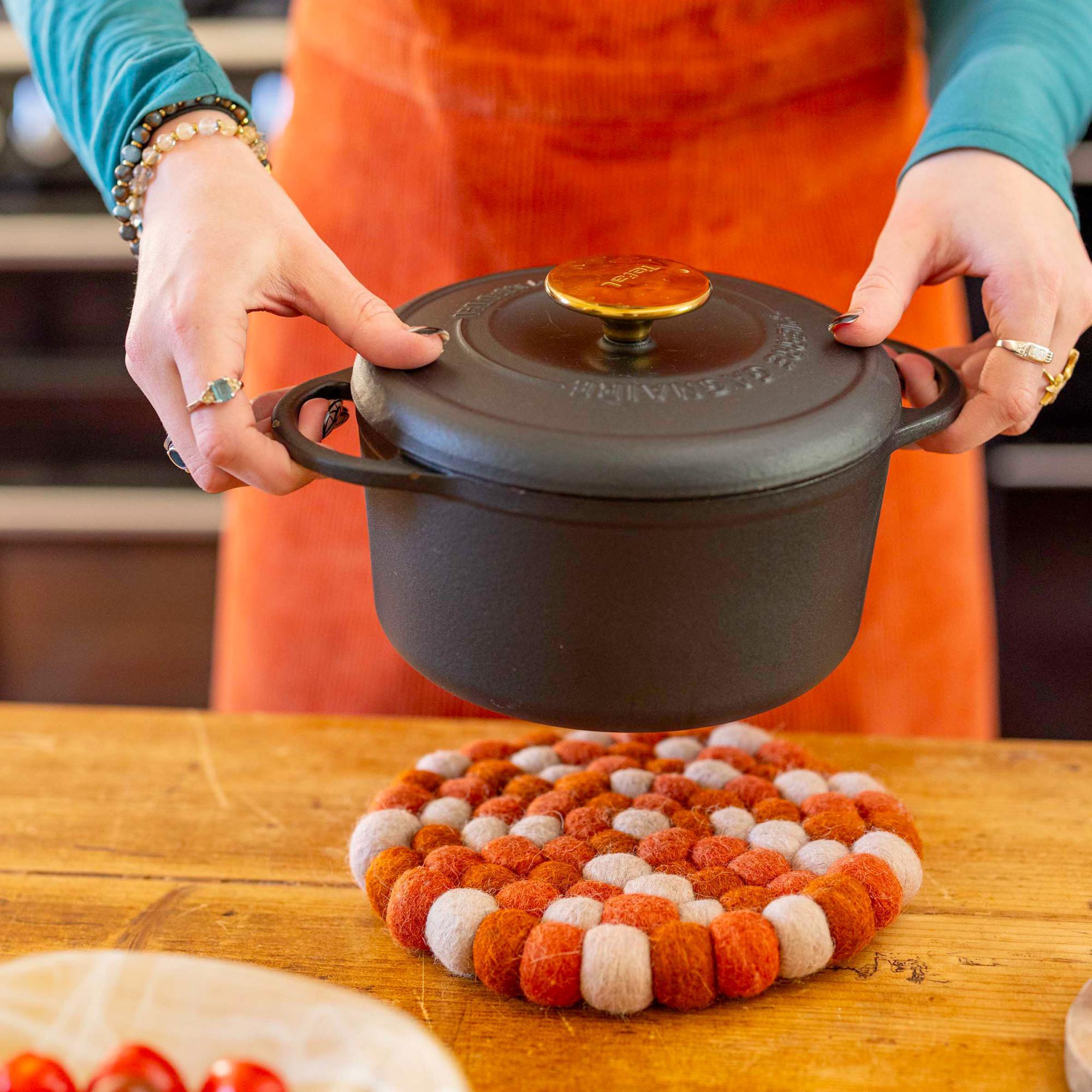 Tablier de cuisine velours Oriane