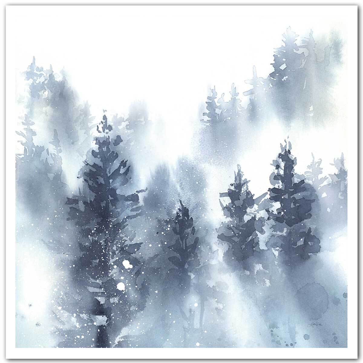 Affiche Neige sur la forêt Affiche seule