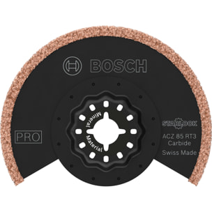 Lame de coupe segmentée à concrétion carbure Starlock PRO ACZ 85 RT3 - Grain 30, Ø 85 mm - BOSCH - 2608669120