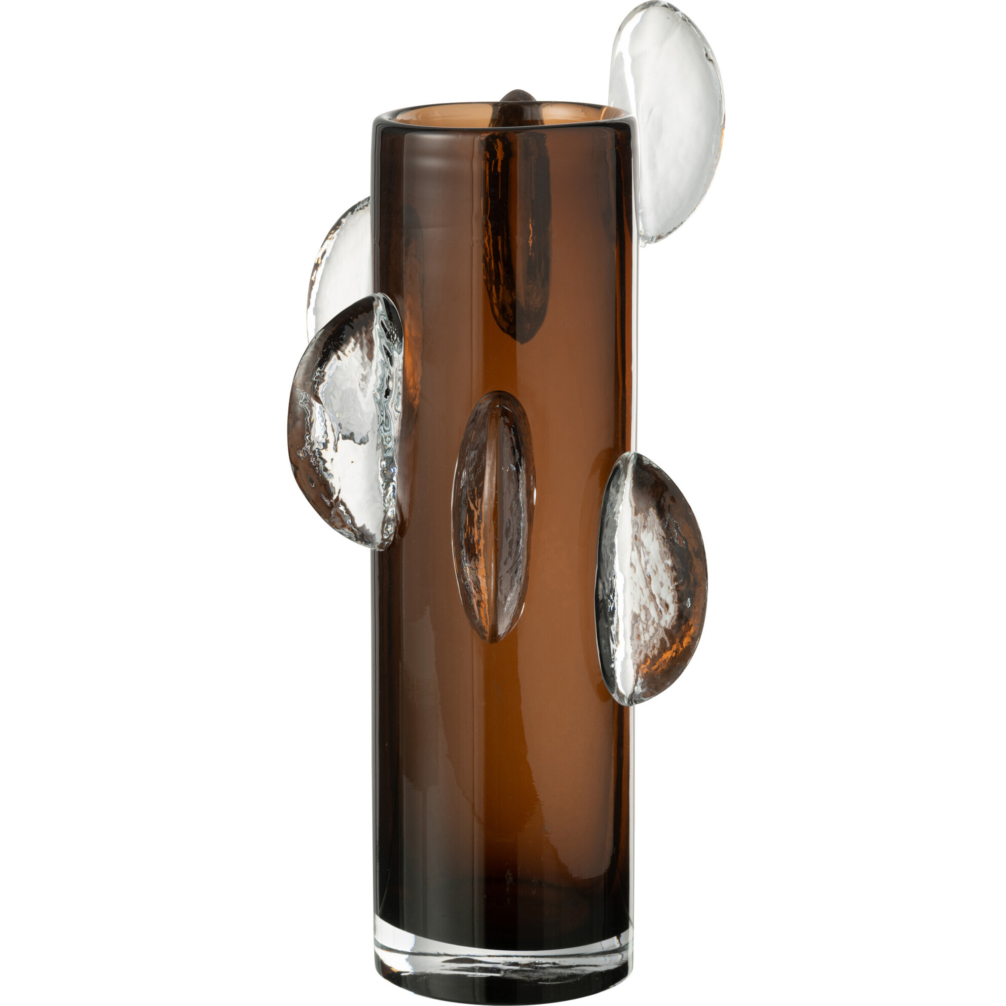 J-Live vase Steggy - verre - marron - large - 37 cm de hauteur