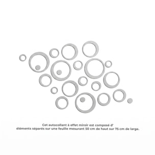 Sticker miroir Anneaux designs