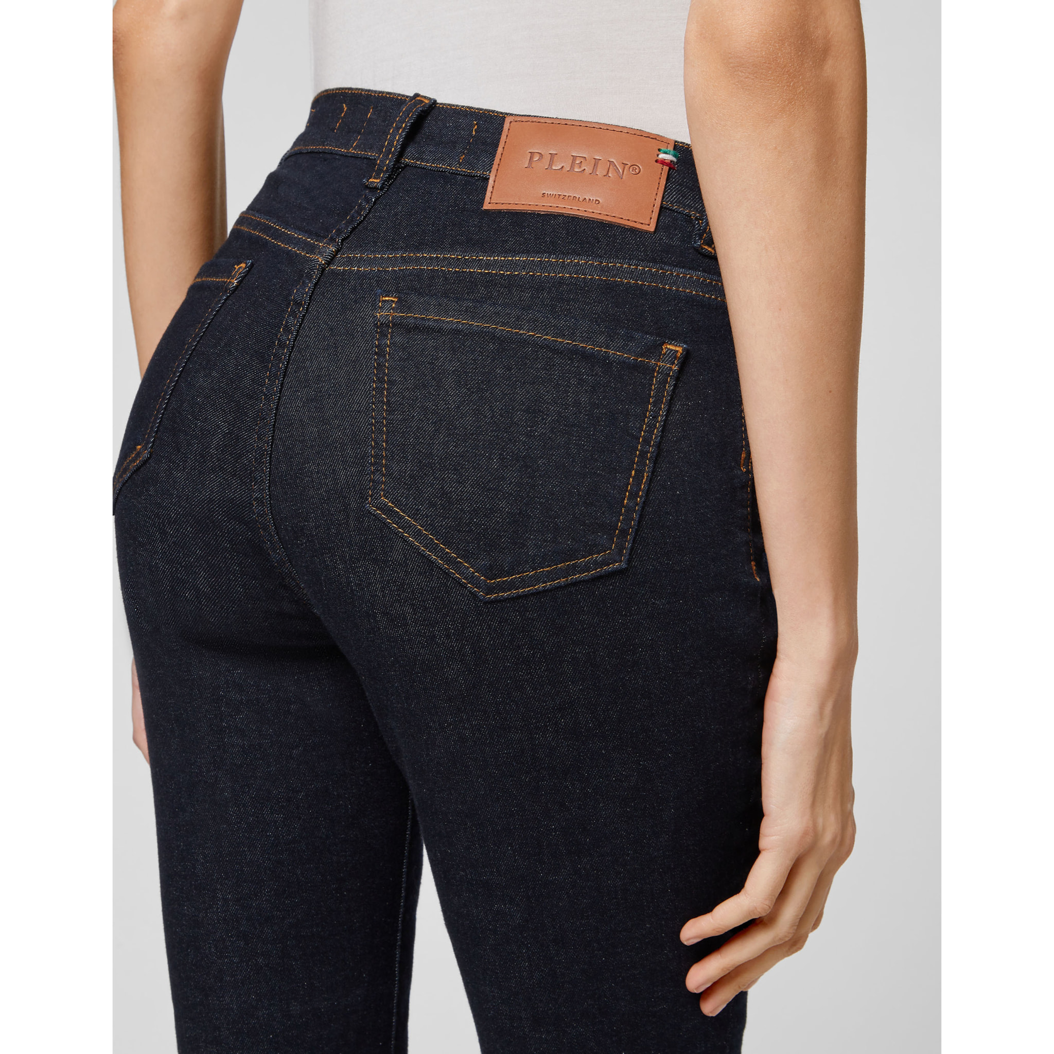 PHILIPP PLEIN Jegging de cintura alta