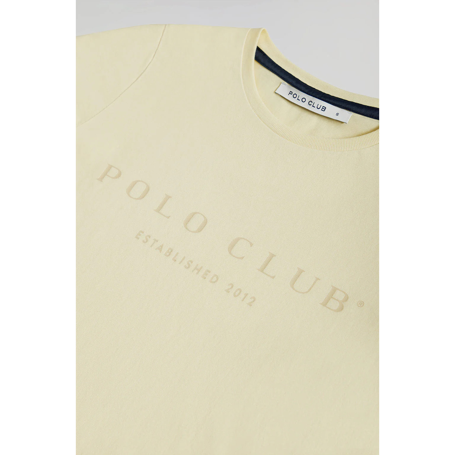 Camiseta amarilla con print icónico Polo Club