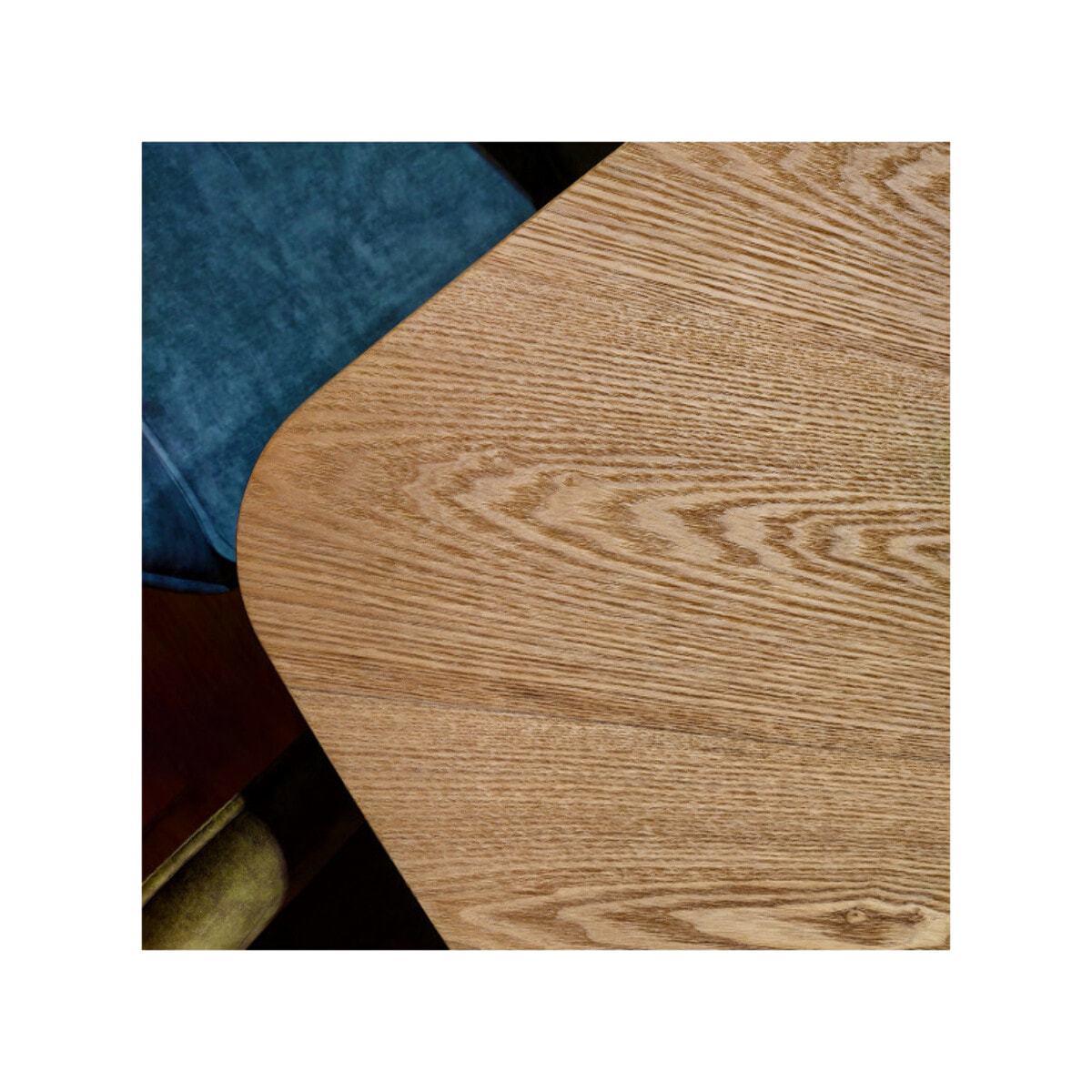 Table L. 200 cm en bois de frêne stratifié et pieds en métal - AGOSTA