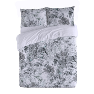 Housse de couette PALM TREE GREY 100% coton 79 cm/2