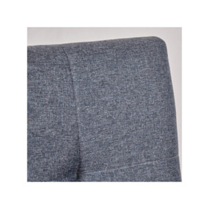 Chaise rotative en tissu & piètement en chêne - 3 coloris - HORTENSE