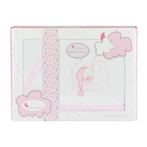 Juego 3 Pcs Coche Coralina Mod Bear Sleeping Bco/Rosa