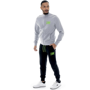 Chándal de hombre Leone HJ de algodón no perchado con cuello y cremallera