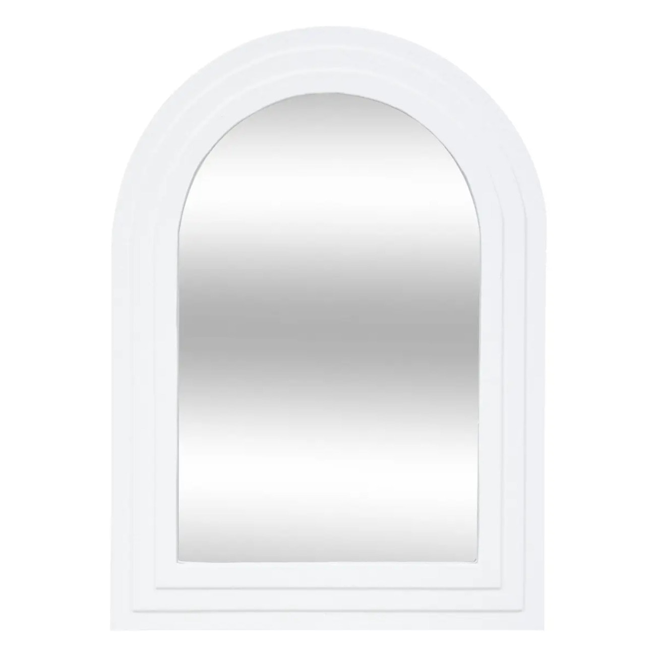 Miroir "Emily" en bois H55cm blanc