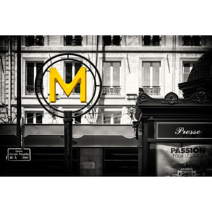 Tableau paris m comme metro  Tableau alu Dibond