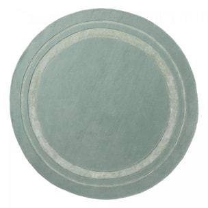 Tapis rond fait main en laine motif simple CHICDOUJ