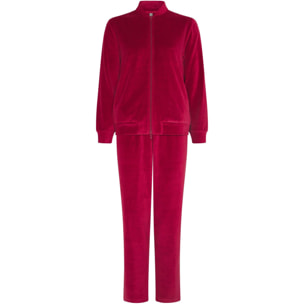 Pijama mujer de terciopelo con cremallera