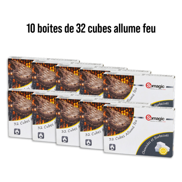 Lot 320 cubes allumes feux