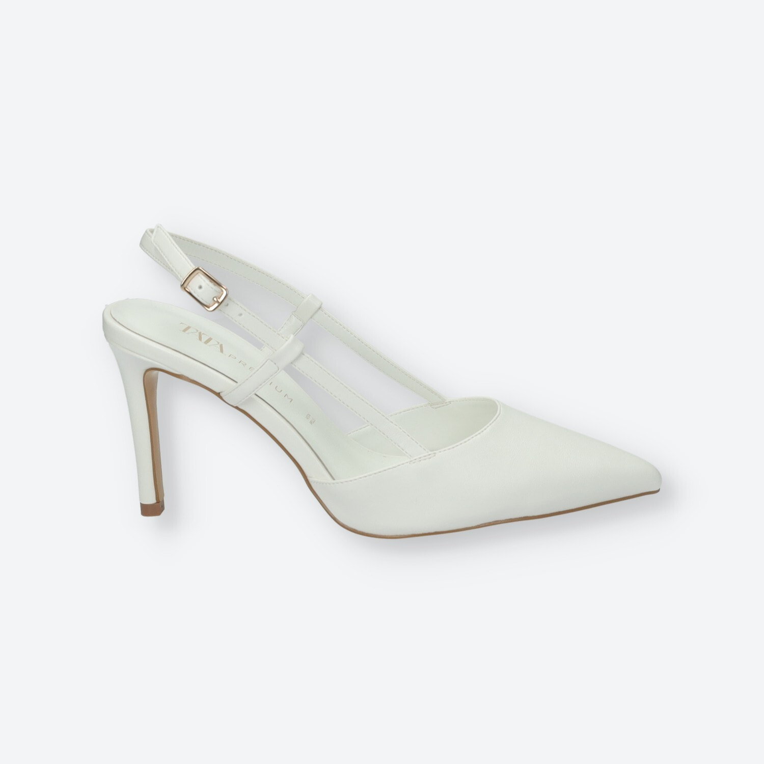 Décolleté sling back Donna Tata Italia Bianco