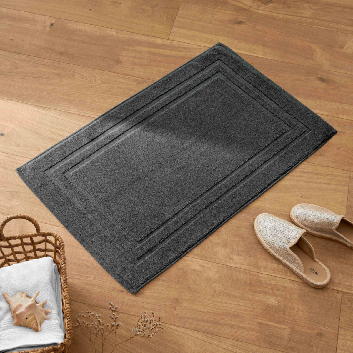 Tapis de bain "Spa" 50 x 80 cm / 950 gr/m² - Couleur: "Spa" Ardoise