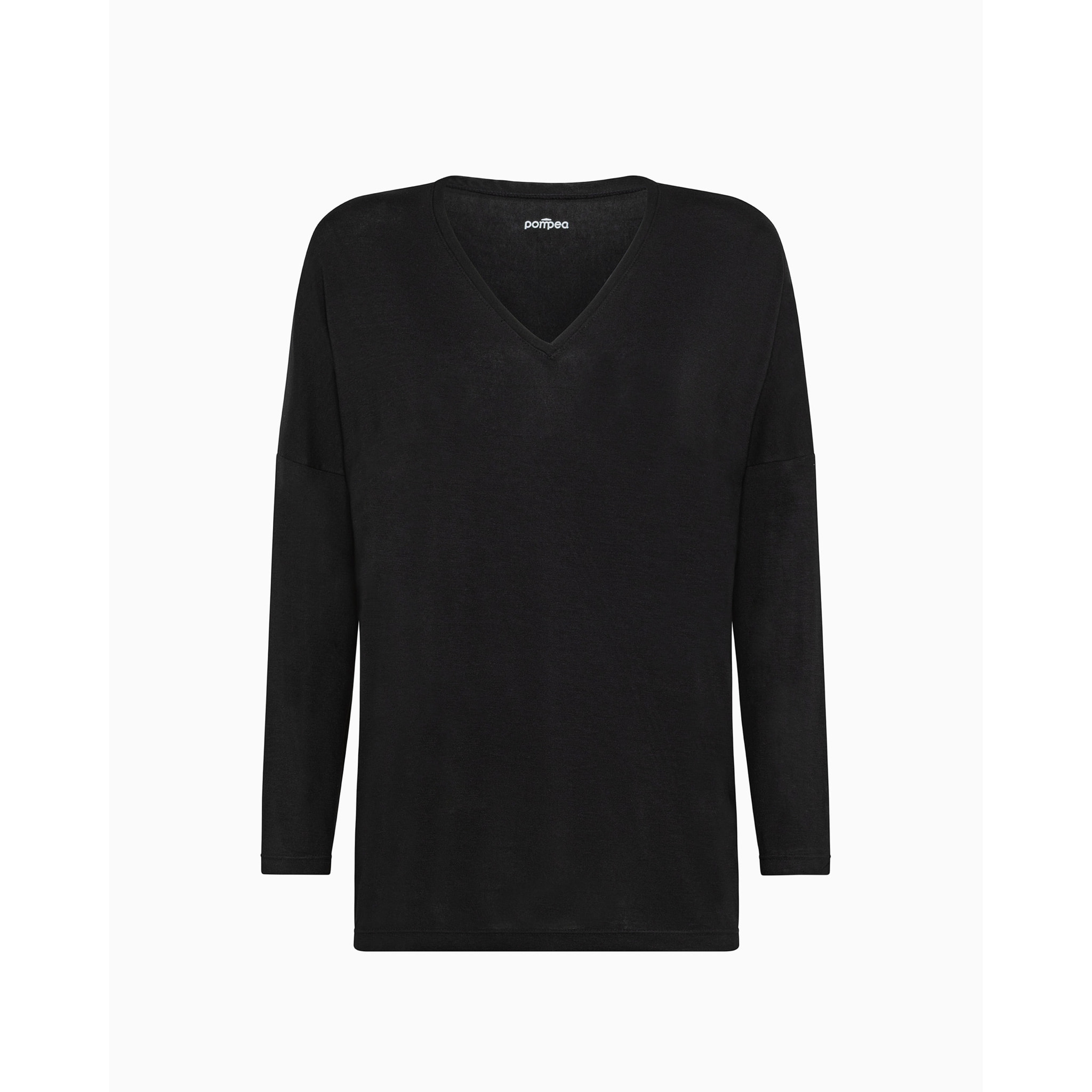 Maglia manica lunga in viscosa sostenibile vestibilità over