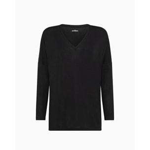 Maglia manica lunga in viscosa sostenibile vestibilità over