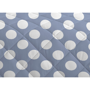 Trapuntino Estivo Leggero 100gr Ideale Primavera/ Estate Disegno Pois Azzurro