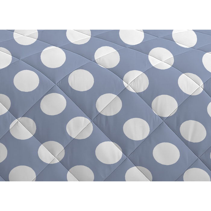 Trapuntino Estivo Leggero 100gr Ideale Primavera/ Estate Disegno Pois Azzurro