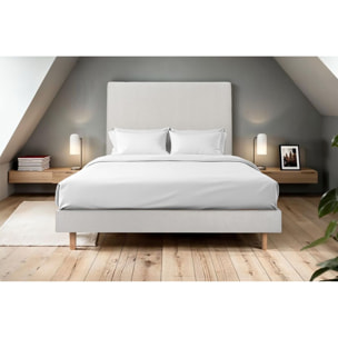 Sommier Kit Velours Ep14 - pieds bois