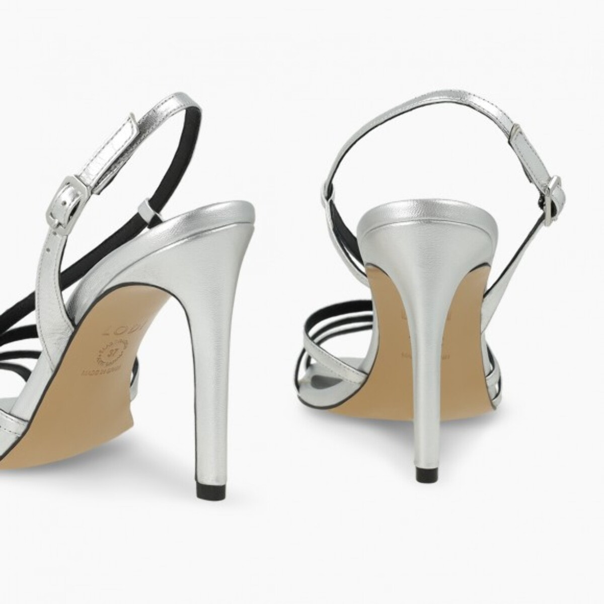 SANDALIAS PLATEADAS WELLES