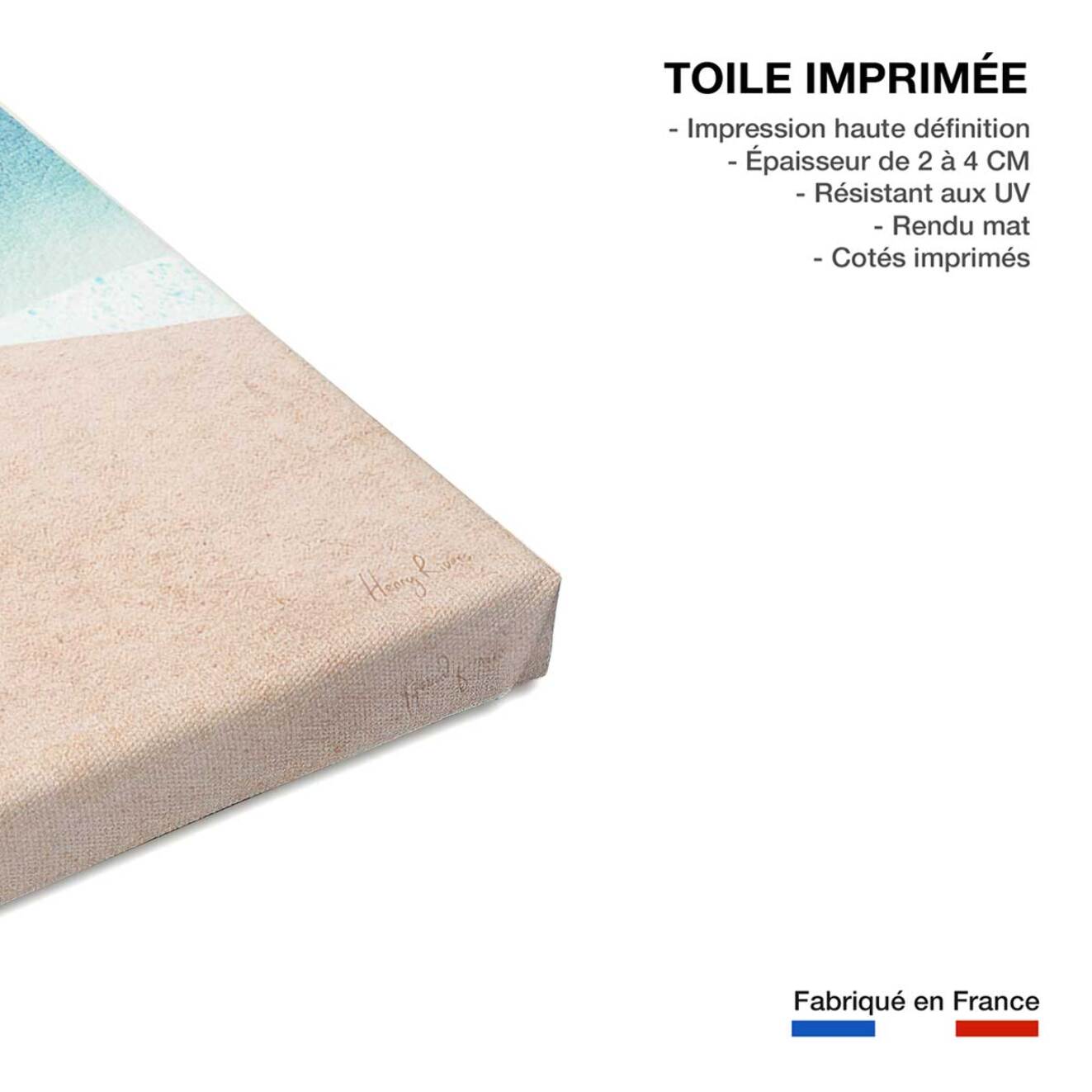 Tableau surf à la plage rideuse  Toile imprimée