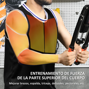 Extensor de Pecho Músculo Extensor Ajustable Ejercitador Tensores Musculación con Resistencia Ajustable 10-200 kg para Entrenamiento en Casa Oficina Viaje Negro