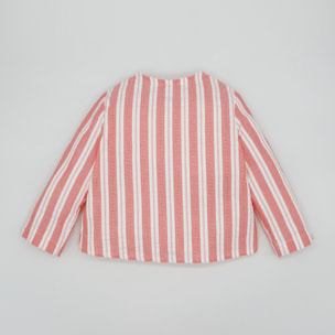 CAMISA RAYAS ANCHAS ROJAS