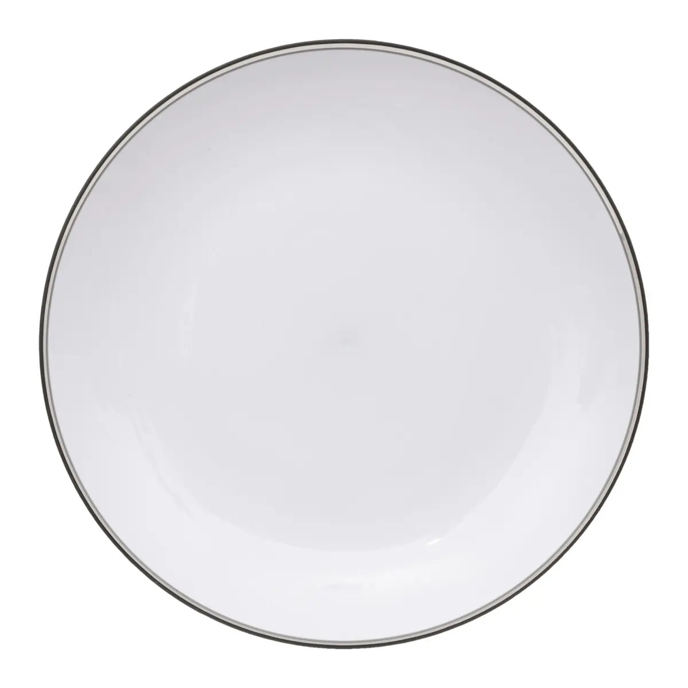 Assiette 25 cm Gris charbon Square