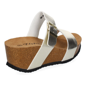 Sandalia de Cuña Bio con Pala Fina, Super Comodas, Talon Abierto