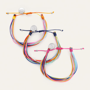 Pack 3 Pulseras Carla Rainbow Acero