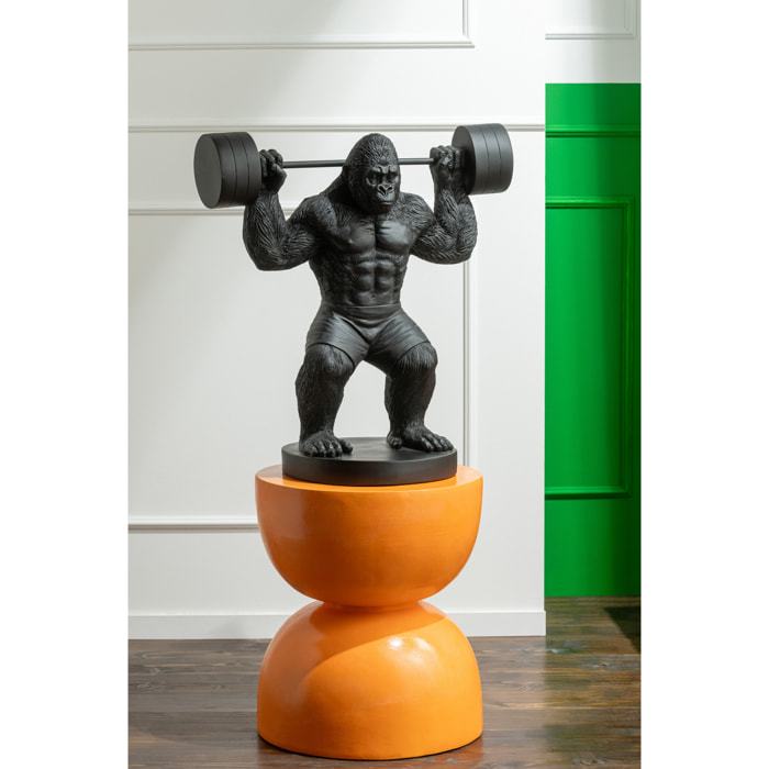 J-Line Gorille Haltérophilie - polyrésine - noir - small