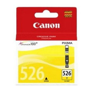 Cartouche d'encre CANON Originale CLI-526 Jaune (Yellow) Standard - 4543B001
