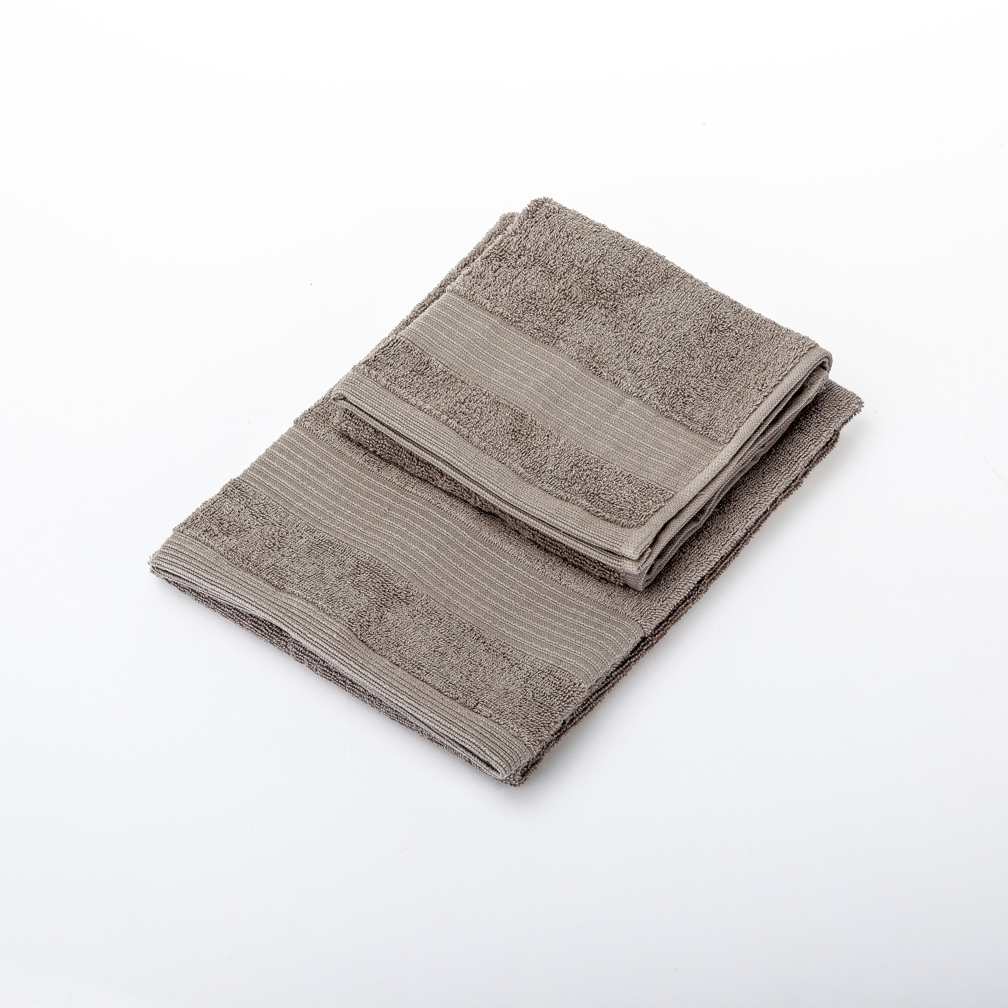 UNO CASA DESIGN Coppia Asciugamano + Ospite Julia in Spugna di Puro Cotone 500 gr/mq