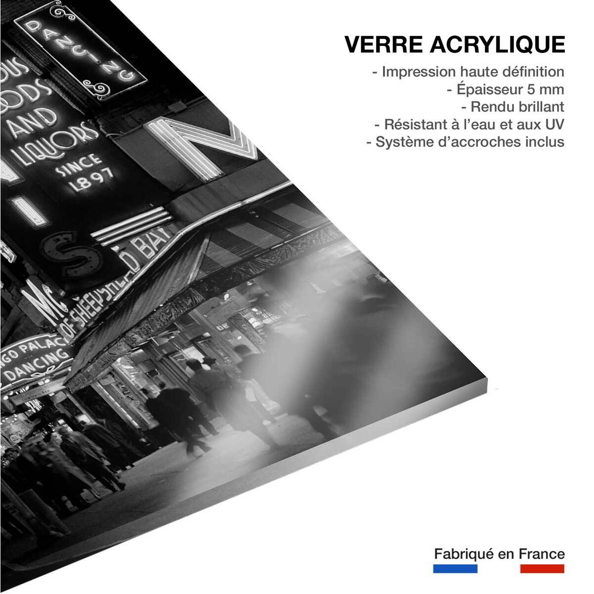 Photo ancienne New York - Broadway Tableau plexiglas