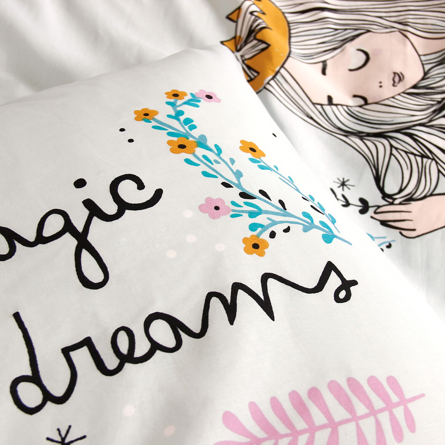 Parure de lit enfant 100% coton - magic