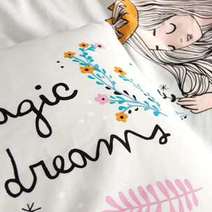 Parure de lit enfant 100% coton - magic