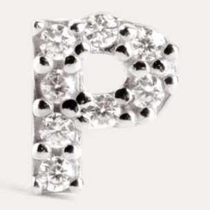 Pendiente Suelto Letter Sparks Plata