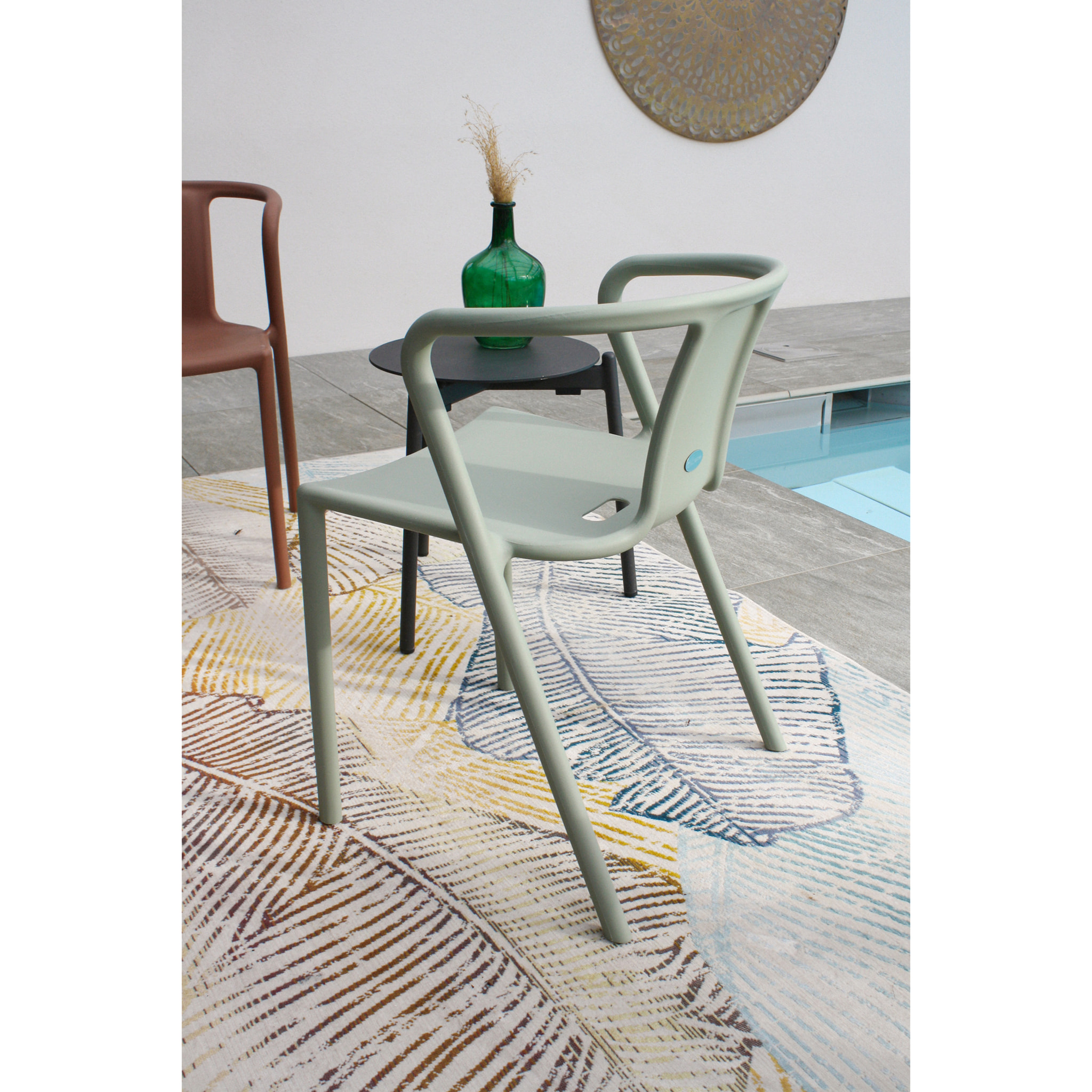 DIEGO - Fauteuil de jardin empilable en Polypropylène