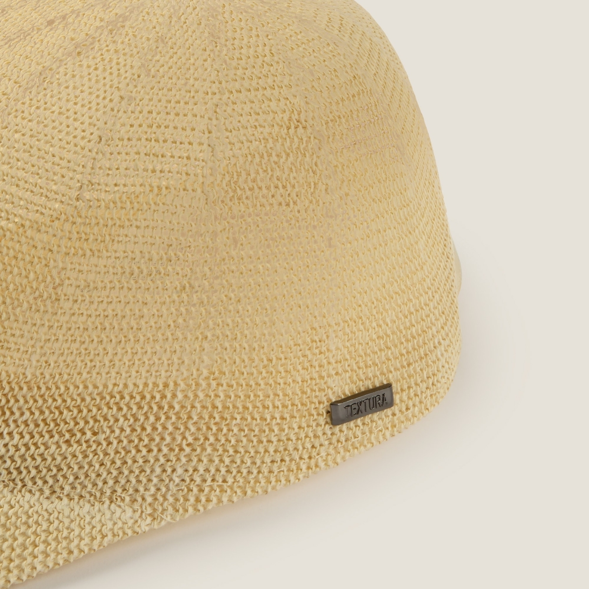 Sombrero playa Cap color marfil crudo