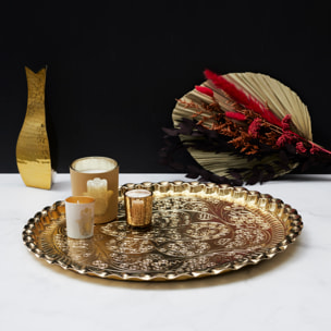 Plateau Metal Dore D47.5cm A1/m6