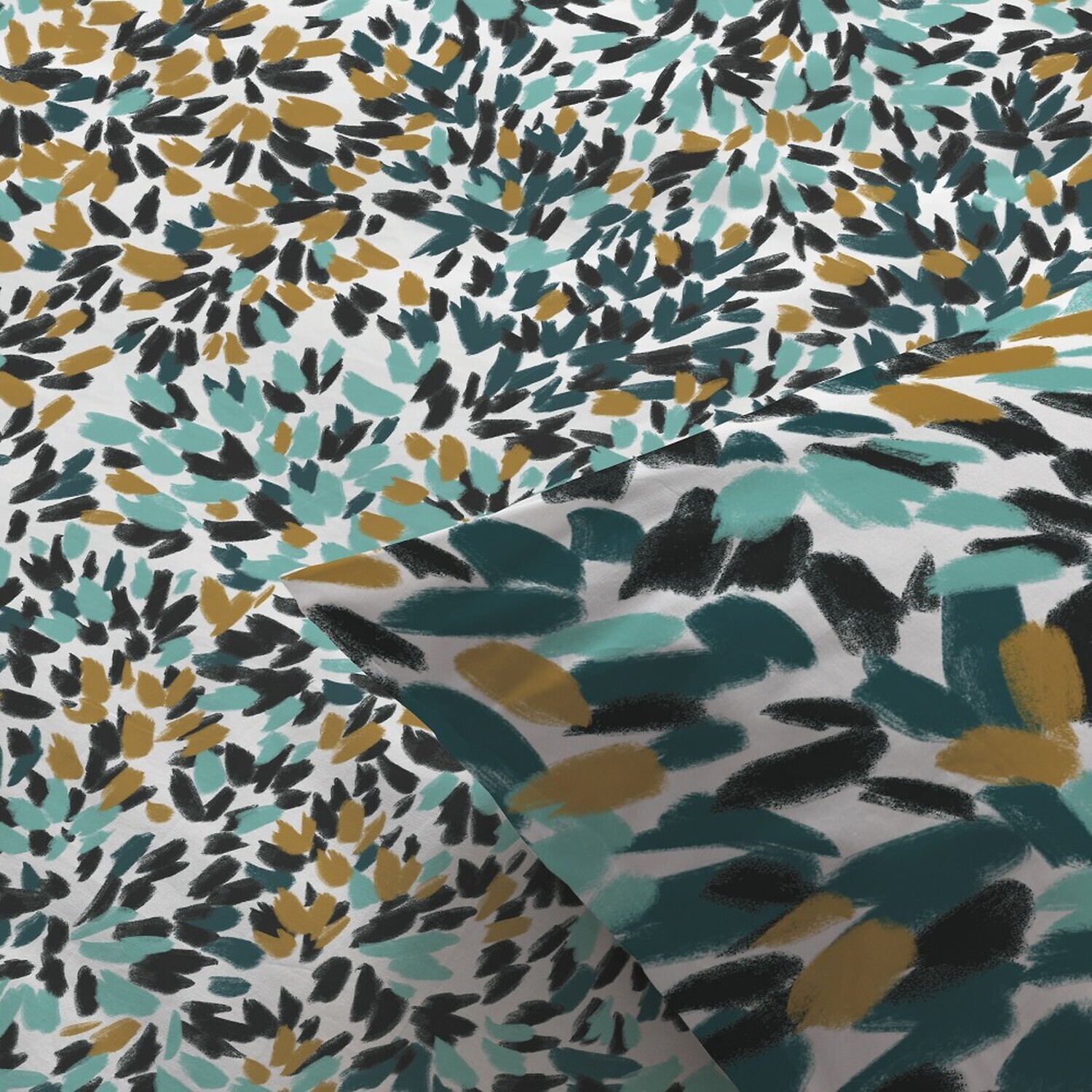 Parure De Couette 3pcs avec Taies oreiller 100% Coton Bio 57 Fils/cm2-telma