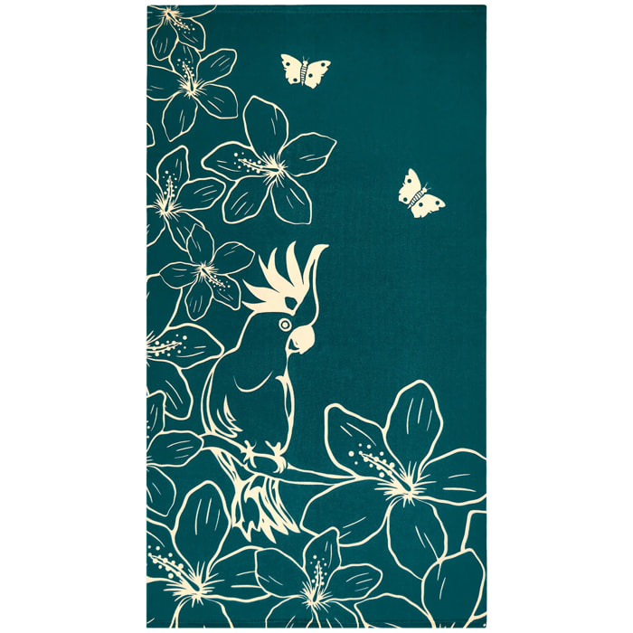 Serviette de plage microfibre Bleu 90x170 220g/m² - Serifos