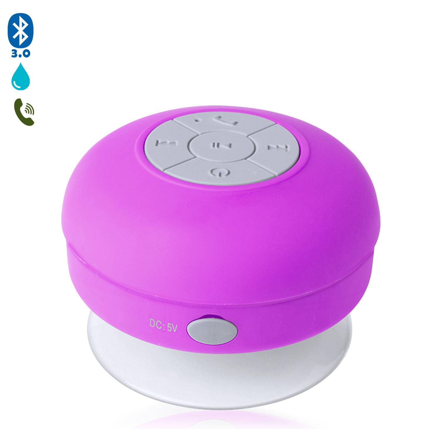 Altavoz Rariax Bluetooth con ventosa, resistente a salpicaduras de agua, especial ducha