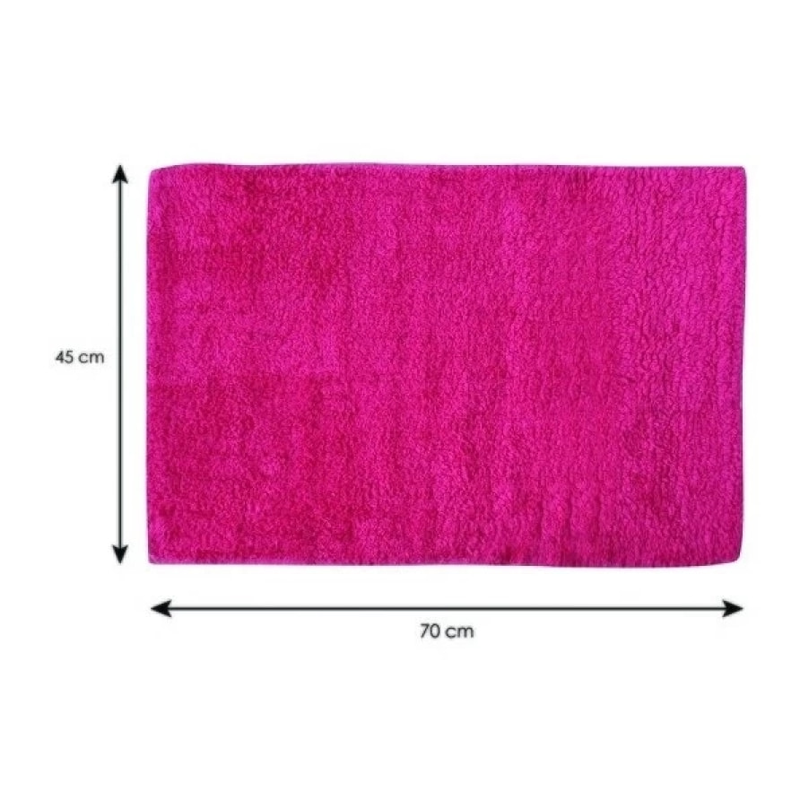 Tapis de bain Coton DALIJA 45x70cm Rose Fuschia MSV