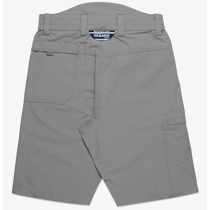 Sebago - Pantaloni Corti Uomo Donna Grigio - Crew Cargo